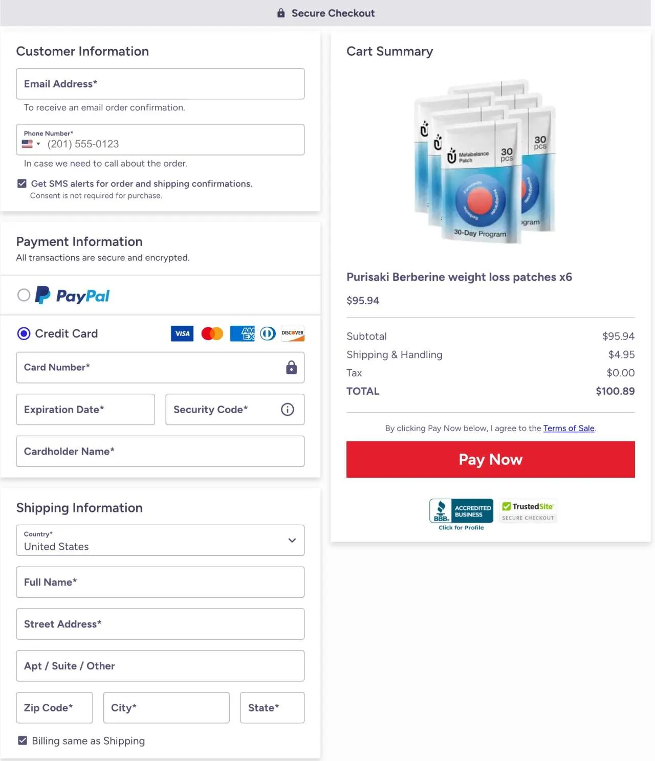 Purisaki Berberine Patch &mdash; Official Secure Order Page USA 2026